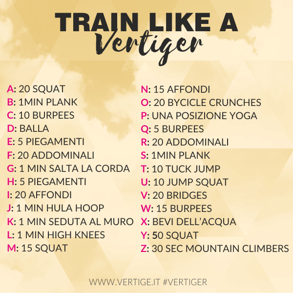 vertige workout